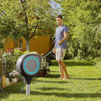 SimpleGarden: Enrolador de Mangueira Automático e Suporte Giratório 180° + BRINDE Mangueira