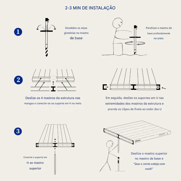 Guarda Sol Veleiro ShadeSock - (Compre 1 Leve 3) 🔥Promoção de Fim de Ano🔥